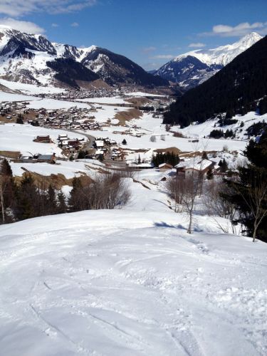 Ex-Trasse des Skiliftes, 1.4.2013
