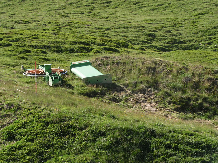 Bergstation des rechten Liftes, Juli 2006
