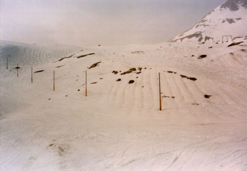 Zwei schneearme Winter 1988/89 und 1989/90, Bild vom Januar 1989
