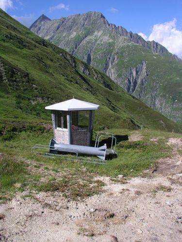 Wärterhäuschen Bergstation, Juli 2006
