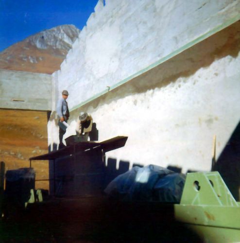 Bau der Skilifte Dieni-Milez-Cuolm Val, Herbst 1962
