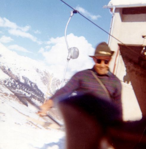 Der technische Leiter Pieder Deflorin ca. 1965 in Milez (Privatarchiv Pieder Deflorin)
