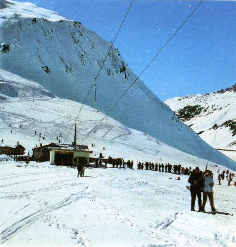 Skilift Calmut, Detail aus dem Sedruner Prospekt, ca. 1968
