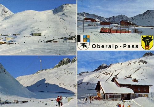 Postkarte Oberalppass, ca. Anfang 1980er-Jahre (Archiv skiliftfotos.ch)
