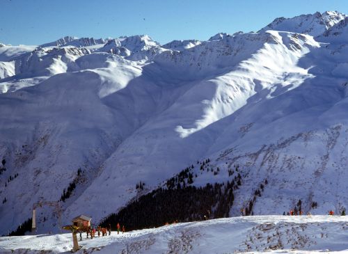 Bergstation Cuolm Val, Februar 1974 (Archiv Hans Jacomet)
