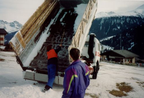 1993: Wieder einmal ein schneearmer Januar in Valtgeva
