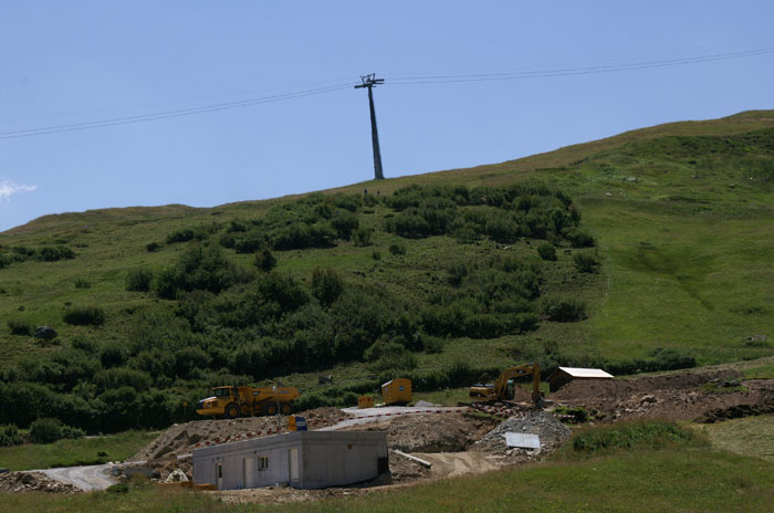 Juli 2006, neue Talstation
