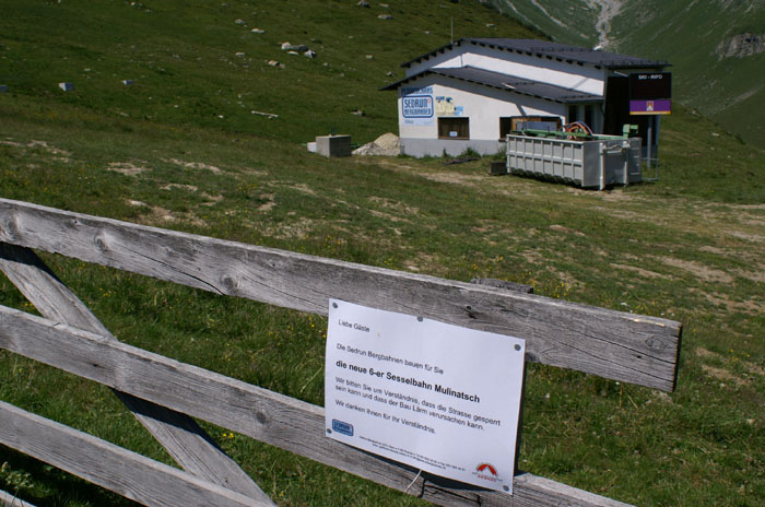 Juli 2006, Milez: Warnung für Wanderer
