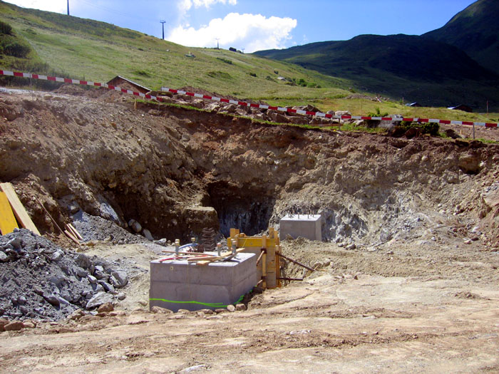 Talstation, 20. Juli 2006 - Foto: Bergbahnen Sedrun
