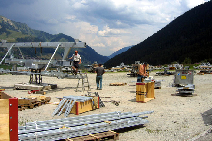 Talstation, 20. Juli 2006 - Foto: Bergbahnen Sedrun
