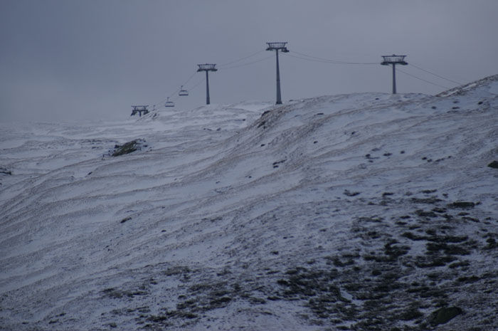 13. November 2006: Sessel bei der Bergstation
