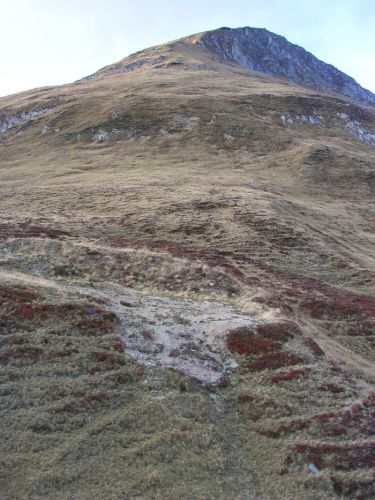 Bergstation des früheren rechten Skiliftes
