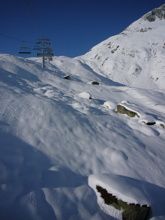 16. Dezember 2006 - diese Felsen werden wohl nach dem grossen Schnee kaum mehr sichtbar sein
