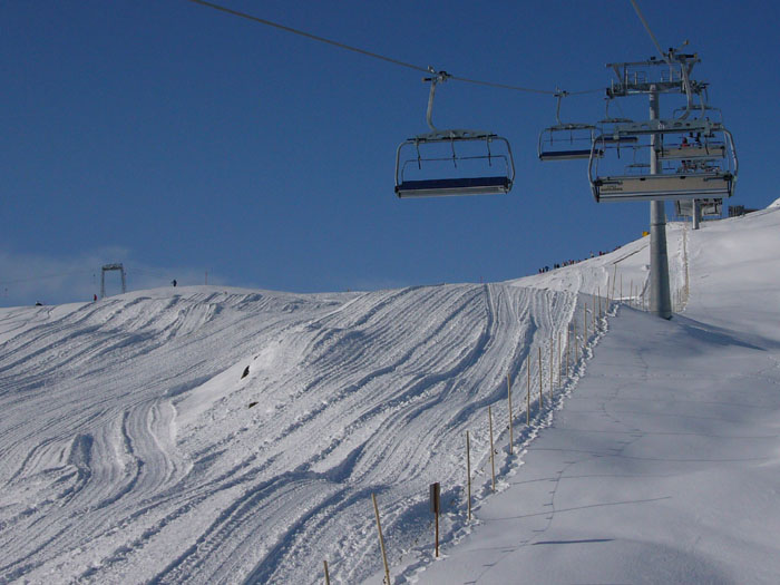 Wenn diese Piste dann offen ist, mmmh...

