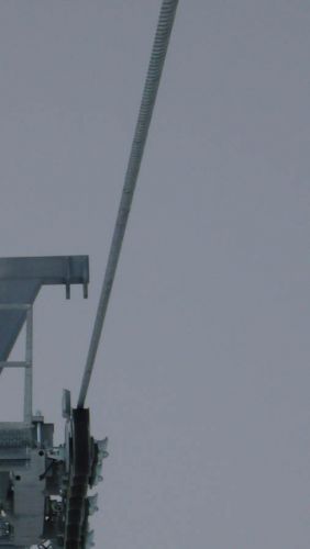 3. Februar 2007: Frische Spleissung - im Januar musste man in einer Nachtaktion 6m Seil entfernen
