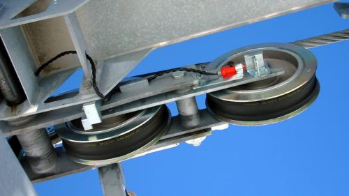 8. Februar 2008 - Zwischenstopp bei einer Stütze
