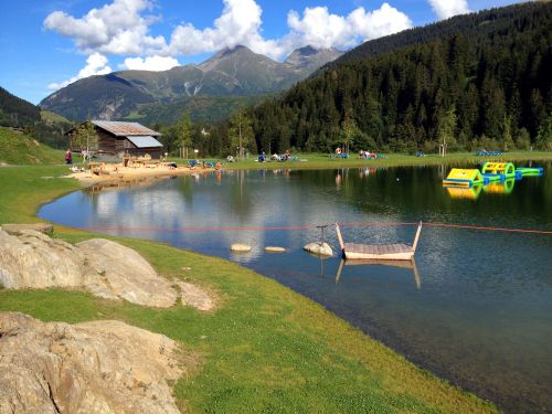 Baden statt Skifahren: Lag Claus, August 2012
