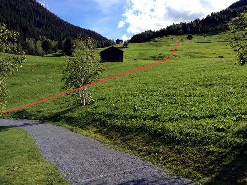 Lag Claus, August 2012 (samt Ex-Lift-Trasse)
