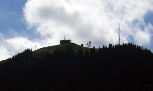 Einfahrt der Kabine, aus Cavorgia gesehen (Juli 2007)
