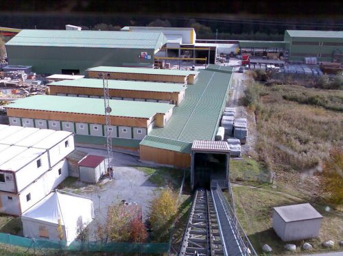 Standseilbahn der Alp Transit AG (NEAT), Oktober 2008

