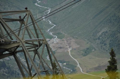 Alp Tgom, Blick ins Val Strem (neues Kraftwerk), Juli 2009
