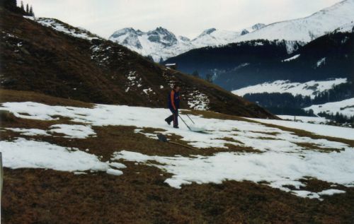 Mitte Januar 1985: Auch damals gabs schneearme Zeiten
