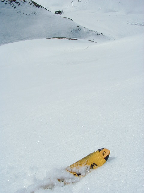 April 1999, in den Steilhängen des Crispalt
