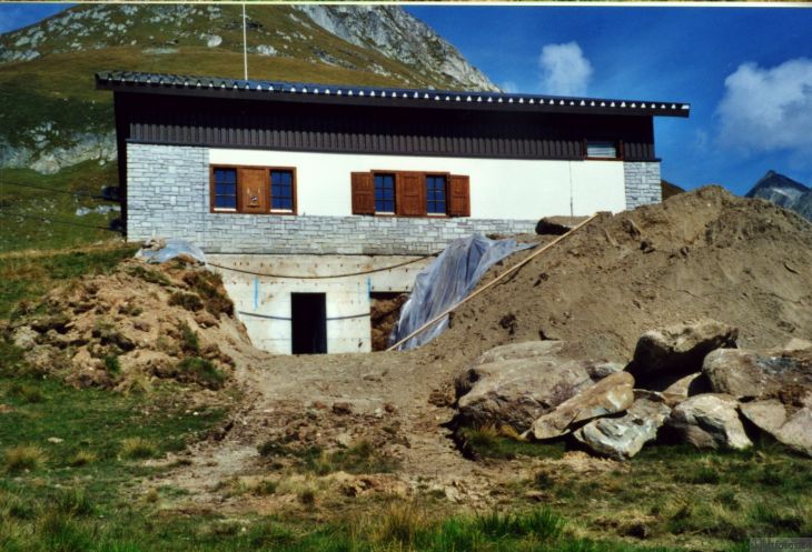 Bau Beschneiungsanlage, Sommer 2000
