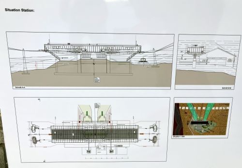 Pläne der neuen kuppelbaren Sesselbahnen, die im Sommer 2025 gebaut werden (Foto vom Januar 2025)

