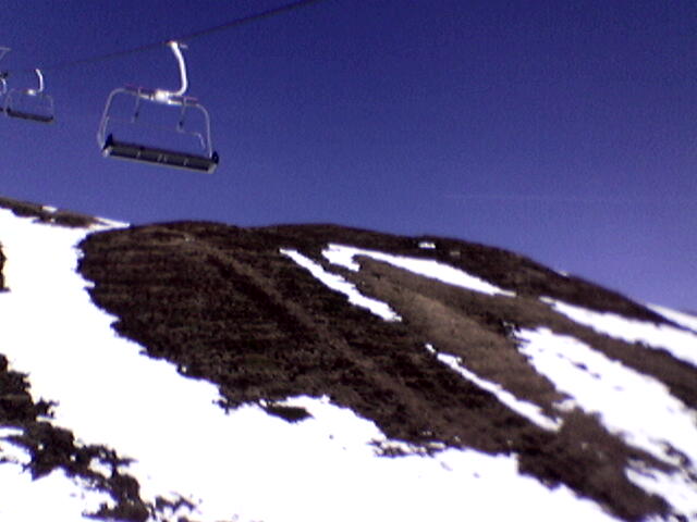 2004: Ex-Trassee des alten Skilifts im Val Val immer noch sichtbar
