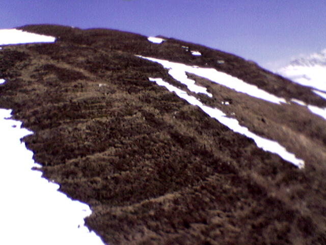 2004: Ex-Trassee des alten Skilifts im Val Val immer noch sichtbar
