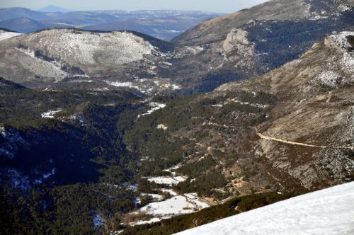 Strasse von Mons zur Route Napoléon, kurz vor dem Col de Valferrière
