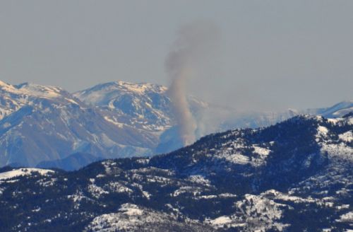 Kleiner Brand oberhalb Nizza
