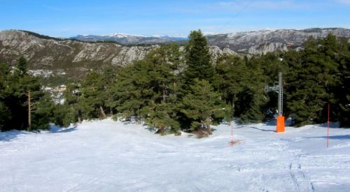 Pisten am Skilift La Charbonnière
