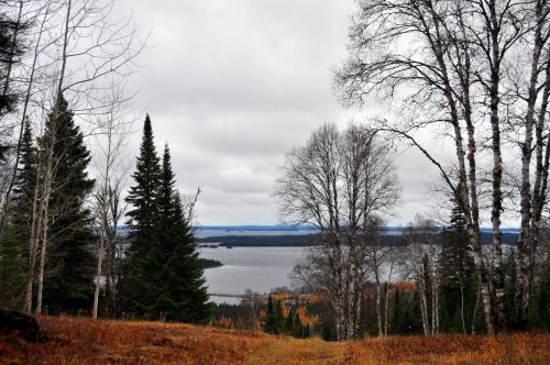 Aussicht hinten runter zum Lac Chibougamau
