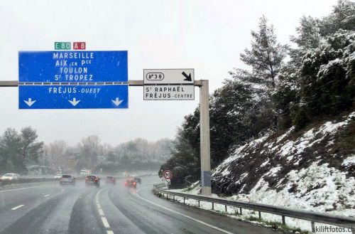 A8 nach Westen, 26. Februar 2018 
