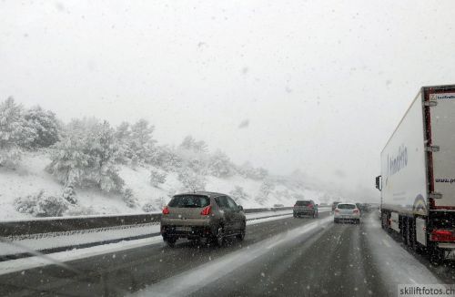 A8 nach Westen, 26. Februar 2018 
