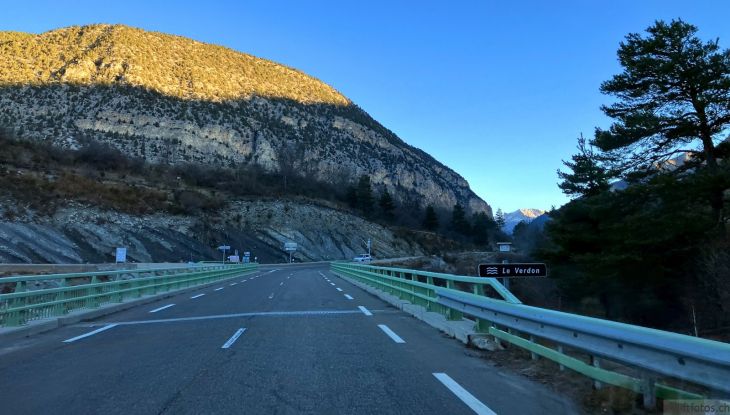 Anfahrt ins Val d'Allos, 31. Januar 2024
