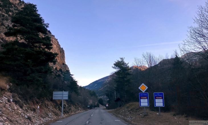 Anfahrt ins Val d'Allos, 31. Januar 2024
