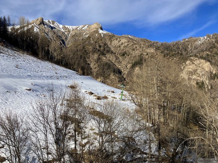 La Foux d'Allos, Les Agneliers, 31. Januar 2024

