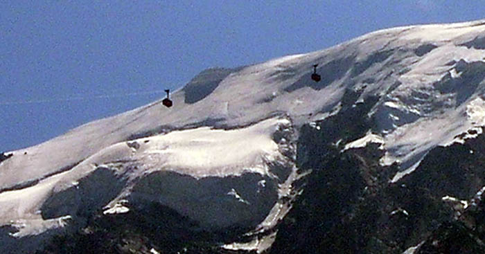 Chamonix, Mont-Blanc-Bahnen, Juli 2006
