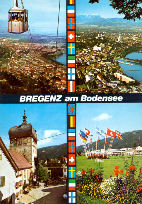 Postkarte Bregenz, undatiert, vermutlich Ende 1970er-Jahre (Foto Risch-Lau, Bregenz, Nr. 27.846)
