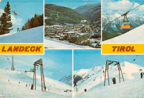 Postkarte Landeck, gestempelt 1980 (Foto Risch-Lau, Bregenz, Nr. 27703)
