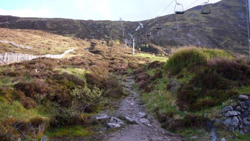 Glencoe: LSAP-Sessellift-Trasse
