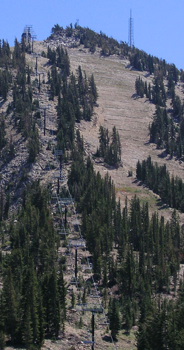 Skigebiet Mt Rose am Lake Tahoe, Nevada (August 2006)
