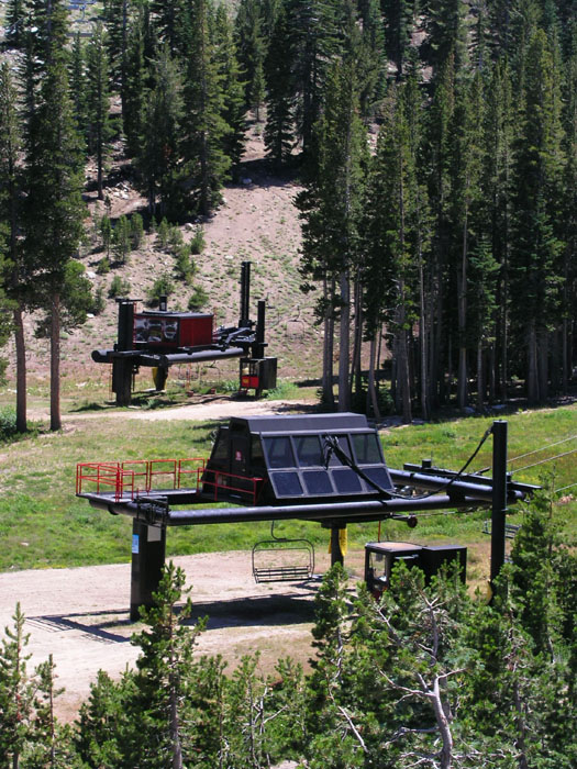Skigebiet Mt Rose am Lake Tahoe, Nevada (August 2006)
