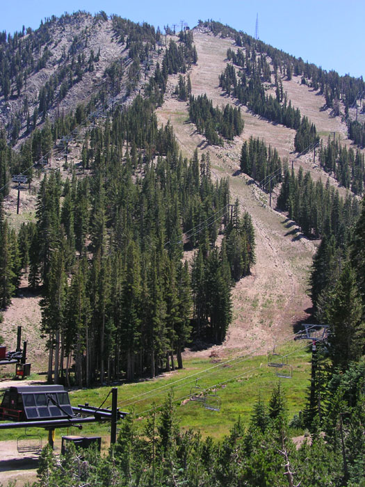Skigebiet Mt Rose am Lake Tahoe, Nevada (August 2006)
