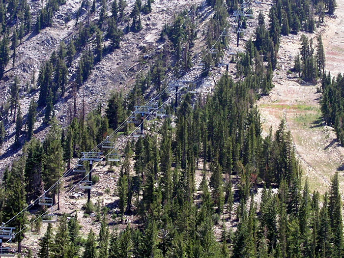 Skigebiet Mt Rose am Lake Tahoe, Nevada (August 2006)
