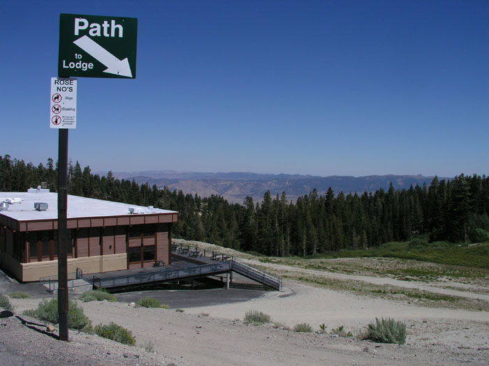 Skigebiet Mt Rose am Lake Tahoe, Nevada (August 2006)
