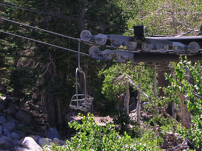 Skigebiet Mt Rose am Lake Tahoe, Nevada (August 2006)
